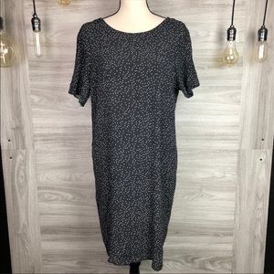 Madewell black and white polka dot dress